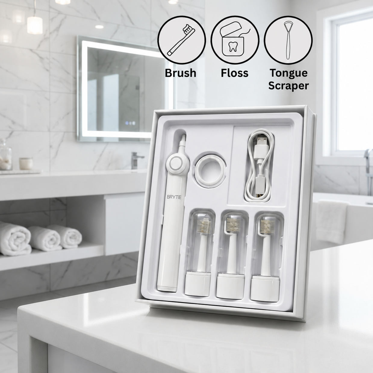 BRYTE 3-in-1 Toothbrush